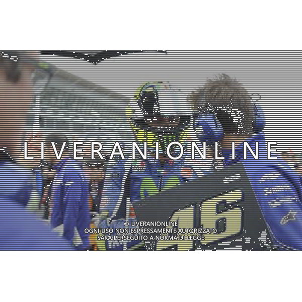 04.09.2016. Silverstone, Towcester,Inghilterra. Valentino Rossi./ Gp Silvestone Silverstone Towcester Gran Bretagna Motomondiale 04.09.2016 Â©PIAZZOLLA/ AGENZIA ALDO LIVERANI SAS