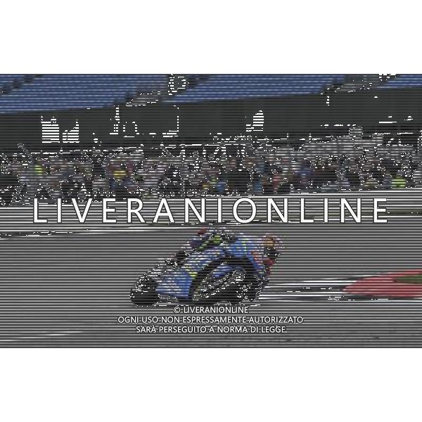 04.09.2016.Silverstone, Towcester, Inghilterra.Maverick Vinales (Suzuki Ecstar) durante la gara./ Gp Silvestone Silverstone Towcester Gran Bretagna Motomondiale 04.09.2016 Â©PIAZZOLLA/ AGENZIA ALDO LIVERANI SAS