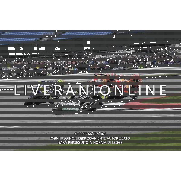 04.09.2016.Silverstone, Towcester, Inghilterra.Valentino Rossi (Movistar Yamaha) durante la gara./ Gp Silvestone Silverstone Towcester Gran Bretagna Motomondiale 04.09.2016 Â©PIAZZOLLA/ AGENZIA ALDO LIVERANI SAS