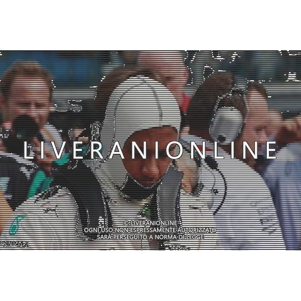 Lewis Hamilton (GBR) Mercedes AMG F1 on the grid. 04.09.2016. Formula 1 World Championship, Rd 14, Italian Grand Prix, Monza, Italy, Race Day. AG ALDO LIVERANI SAS ONLY ITALY