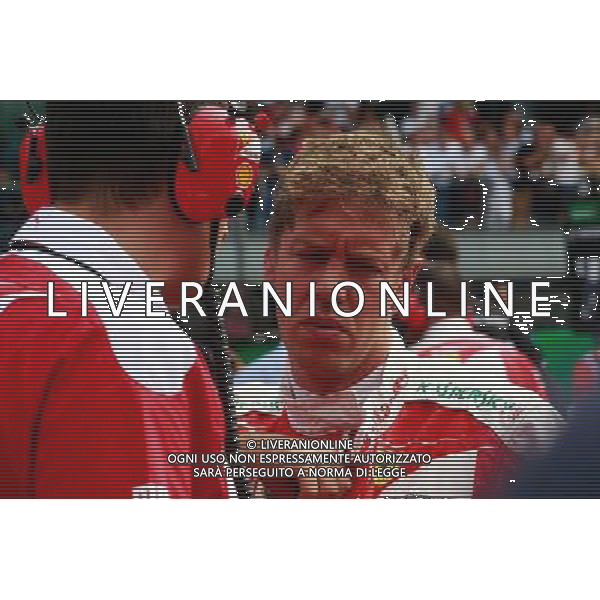 Sebastian Vettel (GER) Ferrari on the grid. 04.09.2016. Formula 1 World Championship, Rd 14, Italian Grand Prix, Monza, Italy, Race Day. AG ALDO LIVERANI SAS ONLY ITALY