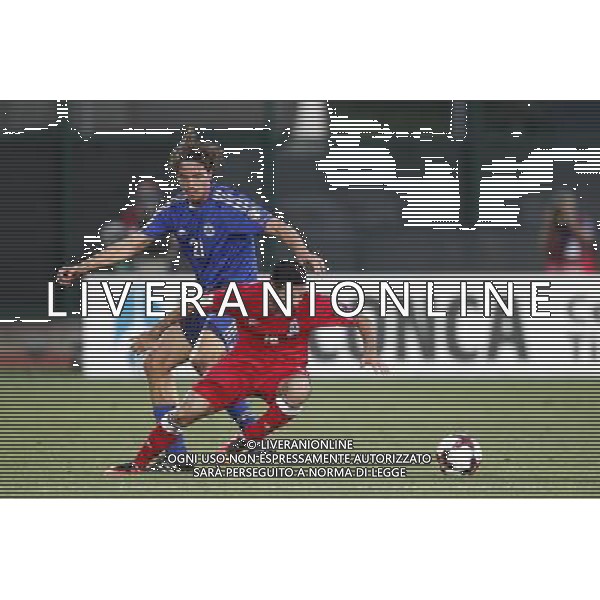 SAN MARINO vs AZERBAIJAN Qualificazioni Euopee FIFA 2018 nella foto: GASPERONI E RAMAZANOV Â©CLAUDIO ZAMAGNI/AGENZIA ALDO LIVERANI S.A.S.