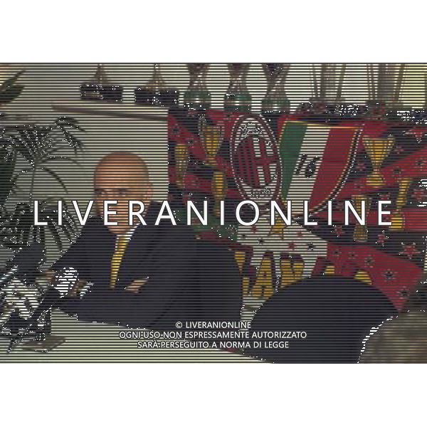 1998 CONFERENZA STAMPA ADRIANO GALLIANI NELLA SEDE DEL MILAN IN VIA TURATI AG ALDO LIVERANI SAS