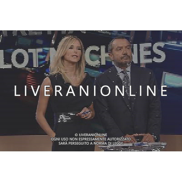 Trasmissione Tv \' Uno Mattina \' Roma - 07.09.2016 - Studi Rai Saxa Rubra - nella foto: Francesca Fialdini e Franco Di Mare / Ph. Corradetti-Ag. Aldo Liverani/ AGENZIA ALDO LIVERANI SAS