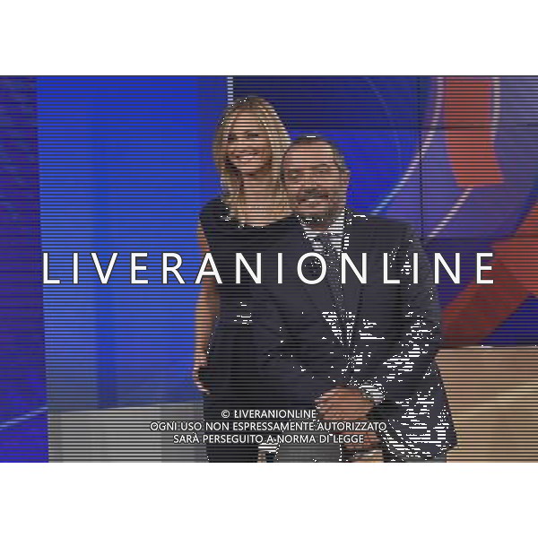 Trasmissione Tv \' Uno Mattina \' Roma - 07.09.2016 - Studi Rai Saxa Rubra - nella foto: Francesca Fialdini e Franco Di Mare / Ph. Corradetti-Ag. Aldo Liverani/ AGENZIA ALDO LIVERANI SAS
