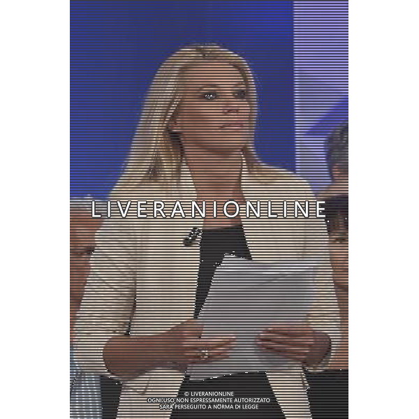 Trasmissione Tv \' Storie Vere \' Roma - 07.09.2016 - Studi Rai Saxa Rubra - nella foto: Eleonora Daniele / Ph. Corradetti-Ag. Aldo Liverani/ AGENZIA ALDO LIVERANI SAS