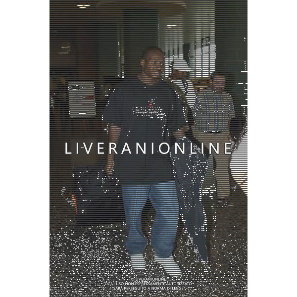 MILANO, 30-05-2003 DFP ARRIVO ALL\'AEROPORTO DELLA MALPENSA DEL PRIMATISTA MONDIALE TIM MONTGOMERY. AG ALDO LIVERANI SAS