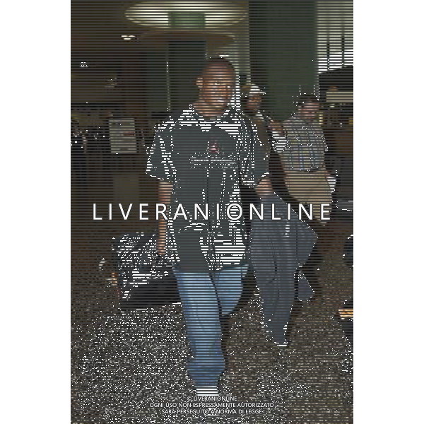 MILANO, 30-05-2003 DFP ARRIVO ALL\'AEROPORTO DELLA MALPENSA DEL PRIMATISTA MONDIALE TIM MONTGOMERY. AG ALDO LIVERANI SAS