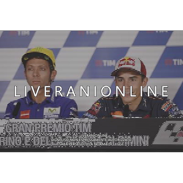 Motomondiale, Gran Premio di San Marino e della Riviera di Rimini, 08/09/2016 nella foto: MARC MARQUEZ VALENTINO ROSSI Â©CLAUDIO ZAMAGNI/AGENZIA ALDO LIVERANI S.A.S