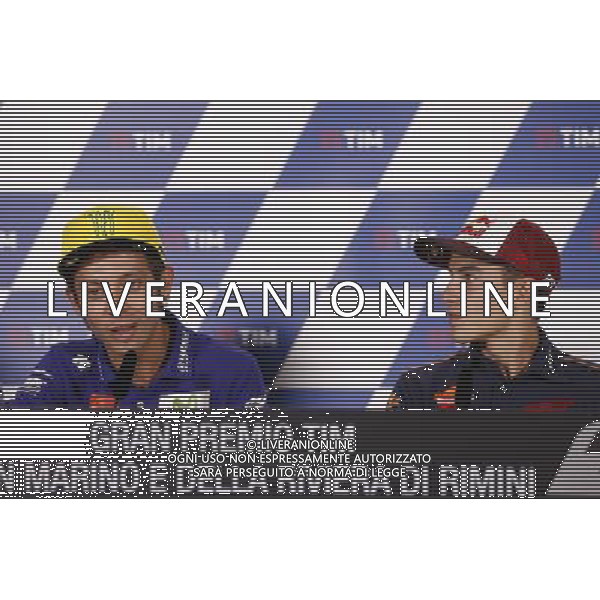 Motomondiale, Gran Premio di San Marino e della Riviera di Rimini, 08/09/2016 nella foto: VALENTINO ROSSI MARC MARQUEZ Â©CLAUDIO ZAMAGNI/AGENZIA ALDO LIVERANI S.A.S
