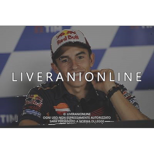08.09.2016. Misano, Rimini, Italia.Marc Marquez durante la conferenza stampa. Agenzia Aldo Liverani s.a.s.