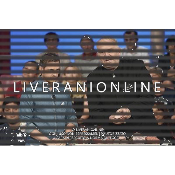 Trrasmissione TV \' La Prova del Cuoco \' Roma - 08.09.2016 - Studi Rai Cinecitta\' - nella foto: Stefano Paciotti e Lorenzo Brachetti /Ph.Corradetti-Ag Aldo Liverani