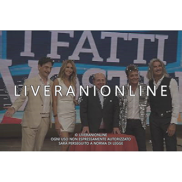 Trasmissione TV \' I Fatti Vostri \' Roma - 08.09.2016 - Studi Rai Teulada - nella foto: da sx Paolo Fox Adriana Volpe Giancarlo Magalli Marcello Cirillo e Demo Morselli /Ph.Corradetti-Ag Aldo Liverani / AGENZIA ALDO LIVERANI SAS