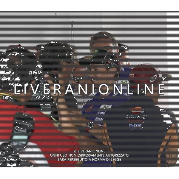 Misano Adriatico (RN) 08/09/16 Misano World Circuit Marco Simoncelli. Gran Premio TIM di San Marino e della Riviera di Rimini 2016 - MOTOGP Nella foto: Paolo Simoncelli con Jorge Lorenzo PH Lauro Montagnini / AGENZIA ALDO LIVERANI SAS