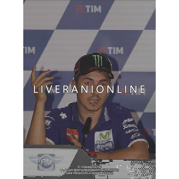 Misano Adriatico (RN) 08/09/16 Misano World Circuit Marco Simoncelli. Gran Premio TIM di San Marino e della Riviera di Rimini 2016 - MOTOGP Nella foto: Jorge Lorenzo ( ESP ) su YAMAHA PH Lauro Montagnini / AGENZIA ALDO LIVERANI SAS