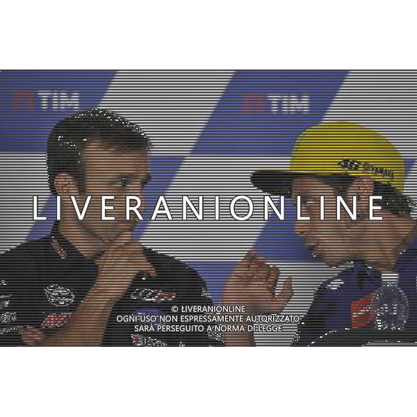 10.09.2016. Misano World Circuit, Misano, Italia. Johann Zarco e Valentino Rossi. FOTO G.PIAZZOLLA-AG ALDO LIVERANI SAS
