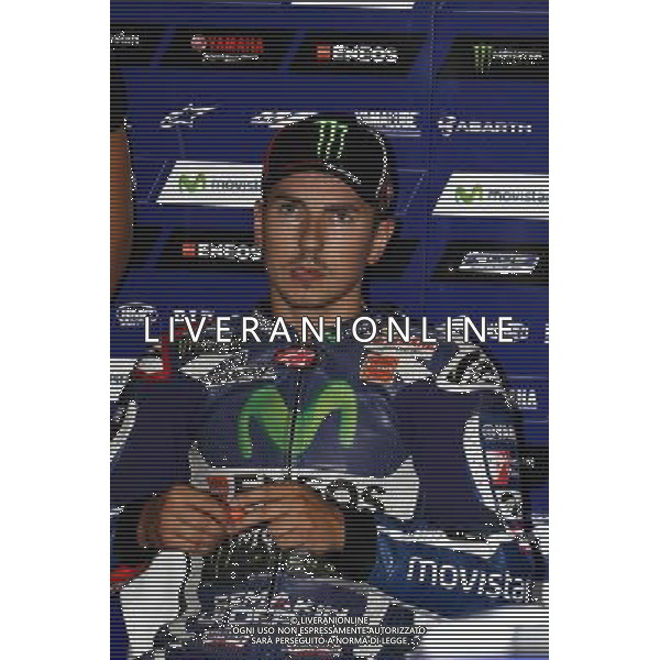 Misano Adriatico ( RN ) 09/09/16 Misano World Circuit Marco Simoncelli. Gran Premio TIM di San Marino e della Riviera di Rimini 2016 - MOTOGP Nella foto: Jorge Lorenzo ( ESP ) su YAMAHA PH Lauro Montagnini AG ALDO LIVERANI SAS