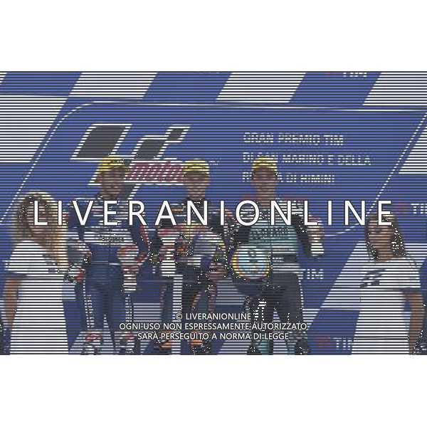 11.09.2016. Misano World Circuit, Misano. Bastianini, Binder, Mir. FOTO G.PIAZZOLLA-AG ALDO LIVERANI SAS