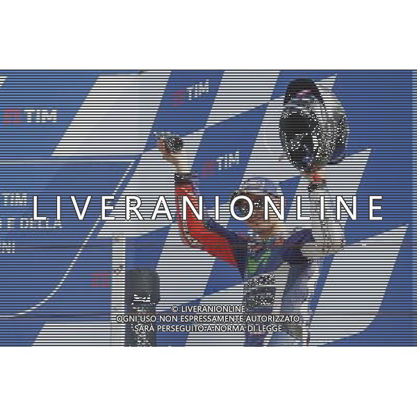 Motomondiale, Gran Premio TIM di San Marino e della Riviera di Rimini, 11/09/2016 nella foto: ESULTANZA JORGE LORENZO ©CLAUDIO ZAMAGNI/AGENZIA ALDO LIVERANI S.A.S
