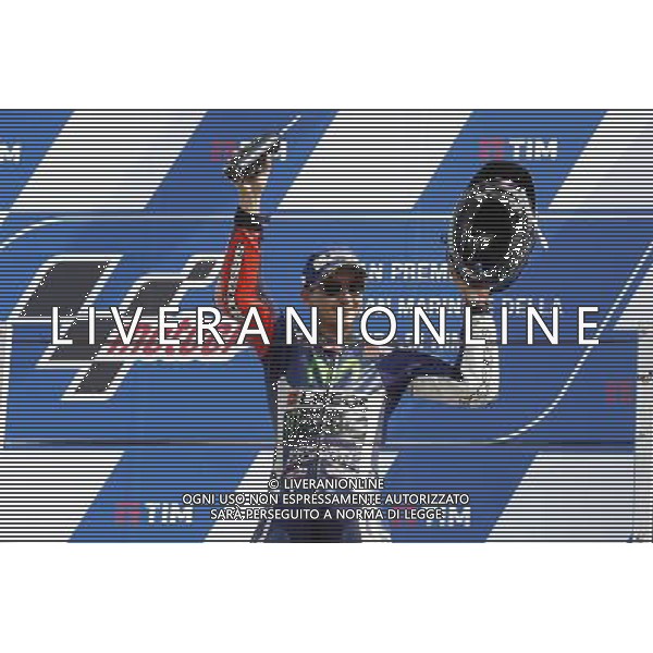 Motomondiale, Gran Premio TIM di San Marino e della Riviera di Rimini, 11/09/2016 nella foto: ESULTANZA JORGE LORENZO ©CLAUDIO ZAMAGNI/AGENZIA ALDO LIVERANI S.A.S