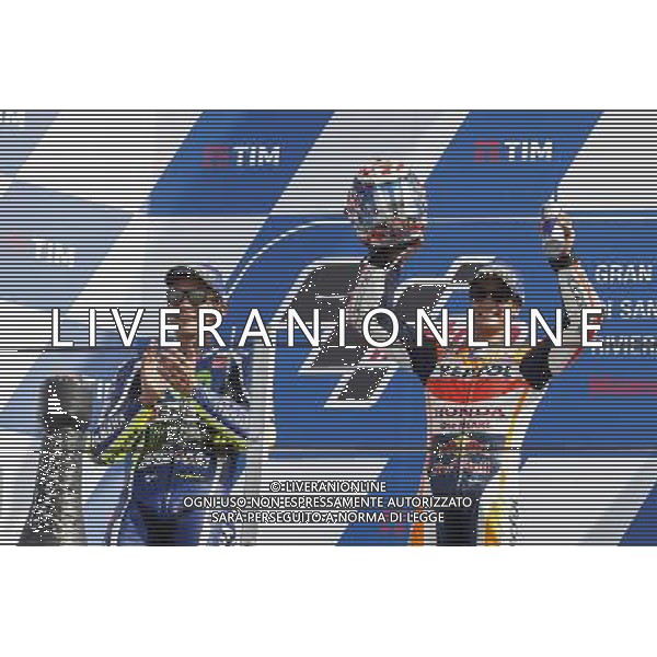 Motomondiale, Gran Premio TIM di San Marino e della Riviera di Rimini, 11/09/2016 nella foto: DANI PEDROSA E VALENTINO ROSSI ©CLAUDIO ZAMAGNI/AGENZIA ALDO LIVERANI S.A.S