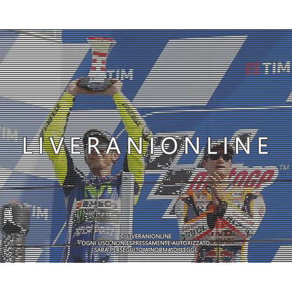 Motomondiale, Gran Premio TIM di San Marino e della Riviera di Rimini, 11/09/2016 nella foto: DVALENTINO ROSSI E DANI PEDROSA ©CLAUDIO ZAMAGNI/AGENZIA ALDO LIVERANI S.A.S
