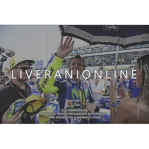 11.09.2016. Misano World Circuit, Misano. Valentino Rossi (Movistar Yamaha)/ Motomondiale Gran Premio TIM di San Marino e della Riviera di Rimini 11/09/2016 Motociclismo Â© PIAZZOLLA / AGENZIA ALDO LIVERANI SAS