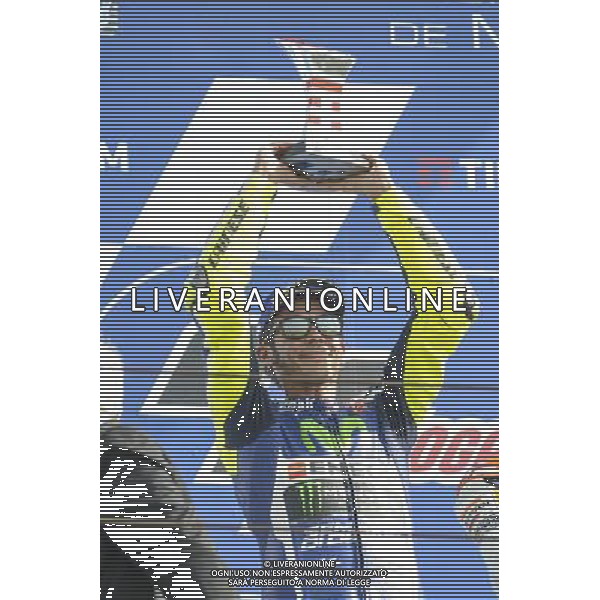 11.09.2016. Misano World Circuit, Misano. Valentino Rossi (Movistar Yamaha)/ Motomondiale Gran Premio TIM di San Marino e della Riviera di Rimini 11/09/2016 Motociclismo Â© PIAZZOLLA / AGENZIA ALDO LIVERANI SAS