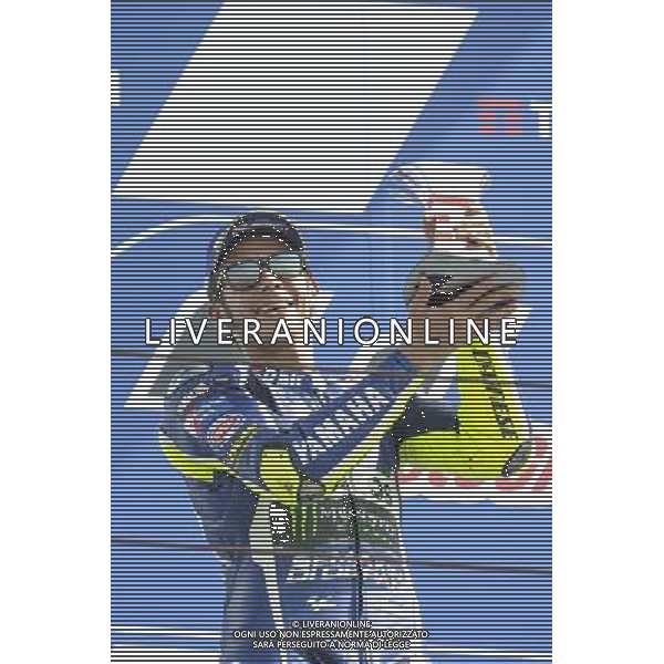 11.09.2016. Misano World Circuit, Misano. Valentino Rossi (Movistar Yamaha)/ Motomondiale Gran Premio TIM di San Marino e della Riviera di Rimini 11/09/2016 Motociclismo Â© PIAZZOLLA / AGENZIA ALDO LIVERANI SAS