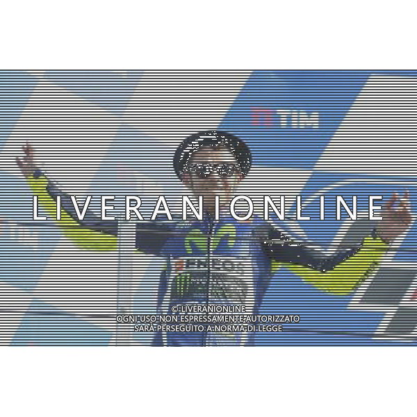 11.09.2016. Misano World Circuit, Misano. Valentino Rossi (Movistar Yamaha)/ Motomondiale Gran Premio TIM di San Marino e della Riviera di Rimini 11/09/2016 Motociclismo Â© PIAZZOLLA / AGENZIA ALDO LIVERANI SAS