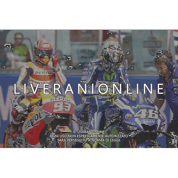 Motomondiale, Gran Premio TIM di San Marino e della Riviera di Rimini, 11/09/2016 nella foto: VALENTINO ROSSI E MARC MARQUEZ Â©CLAUDIO ZAMAGNI/AGENZIA ALDO LIVERANI S.A.S