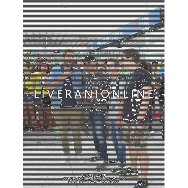 Misano Adriatico ( RN ) 11/09/16 Misano World Circuit Marco Simoncelli. Gran Premio TIM di San Marino e della Riviera di Rimini 2016 - MOTOGP Nella foto: Roberto Baggio in visita al MotoGP PH Lauro Montagnini / AGENZIA ALDO LIVERANI SAS