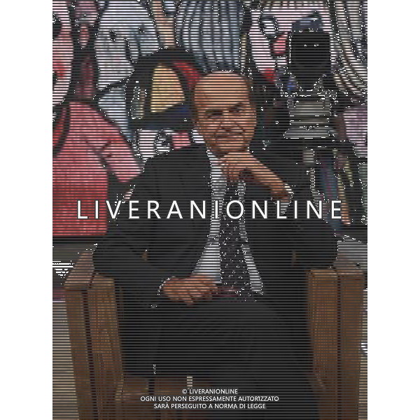 L\'ex segretario del Pd Pierluigi Bersani ospite della trasmissione televisiva condotta da Giovanni Floris DiMartedi\' a LA7 Roma 13 settembre 2016 Â©CORRADETTI / AGENZIA ALDO LIVERANI SAS