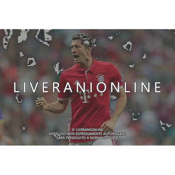 firo : Fu§ball,Fussball : 13.09.2016 Champions League, Saison 2016/2017: FC Bayern MŸnchen - FC Rostov, FCB, Gruppenphase, Torjubel, Jubel, Freude, Tor zum 1:0 Robert Lewandowski ( MŸnchen ) $worldrightsEs gelten unsere AGB, einsehbar auf www.firosportphoto.de copyright by firo sportphoto: Coesfelder Str. 207 D- 48249 DŸlmen www.firosportphoto.de mail@firosportphoto.de (V o l k s b a n k B o c h u m - W i t t e n ) IBAN DE68 4306 0129 0341 1171 00 Tel: +49-2594 - 9916004 Fax: +49-2594 - 9916005 AG ALDO LIVERANI SAS ONLY ITALY