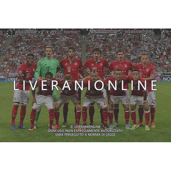 firo : Fu§ball,Fussball : 13.09.2016 Champions League, Saison 2016/2017: FC Bayern MŸnchen - FC Rostov, FCB, Gruppenphase, Teamfoto,Mannschaftsfoto, Hintere Reihe v.l.n.r., David Alaba ( MŸnchen ) , Manuel Neuer ( MŸnchen ), Javier Martinez ( MŸnchen ) , Mats Hummels ( MŸnchen ), Robert Lewandowski ( MŸnchen ) , Joshua Kimmich ( MŸnchen ) , Vordere Reihev.l.n.r., Douglas Costa ( MŸnchen ), Thomas MŸller ( MŸnchen ), Arturo Vidal ( MŸnchen ), Rafinha ( MŸnchen ) , Thiago Alcantara ( MŸnchen ) $worldrightsEs gelten unsere AGB, einsehbar auf www.firosportphoto.de copyright by firo sportphoto: Coesfelder Str. 207 D- 48249 DŸlmen www.firosportphoto.de mail@firosportphoto.de (V o l k s b a n k B o c h u m - W i t t e n ) IBAN DE68 4306 0129 0341 1171 00 Tel: +49-2594 - 9916004 Fax: +49-2594 - 9916005 AG ALDO LIVERANI SAS ONLY ITALY