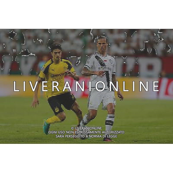 2016.9.14, Warszawa , UEFA Champions League Group F , Legia Warsaw - Borussia Dortmund , Liga Mistrzow , Grupa F , Legia Warszawa - Borussia Dortmund n z Marc Bartra (Borussia), Aleksandar Prijovic (Legia) fot. Tomasz Jastrzebowski / Foto Olimpik / NEWSPIX.PL --- Newspix.pl AG ALDO LIVERANI SAS ONLY ITALY *** Local Caption *** www.newspix.pl mail us: info@newspix.pl call us: 0048 022 23 22 222 --- Polish Picture Agency by Ringier Axel Springer Poland