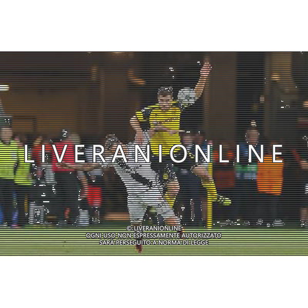 2016.9.14, Warszawa , UEFA Champions League Group F , Legia Warsaw - Borussia Dortmund , Liga Mistrzow , Grupa F , Legia Warszawa - Borussia Dortmund n z Sokratis Papastathopoulus (Borussia), Aleksandar Prijovic (Legia) fot. Tomasz Jastrzebowski / Foto Olimpik / NEWSPIX.PL --- Newspix.pl AG ALDO LIVERANI SAS ONLY ITALY *** Local Caption *** www.newspix.pl mail us: info@newspix.pl call us: 0048 022 23 22 222 --- Polish Picture Agency by Ringier Axel Springer Poland