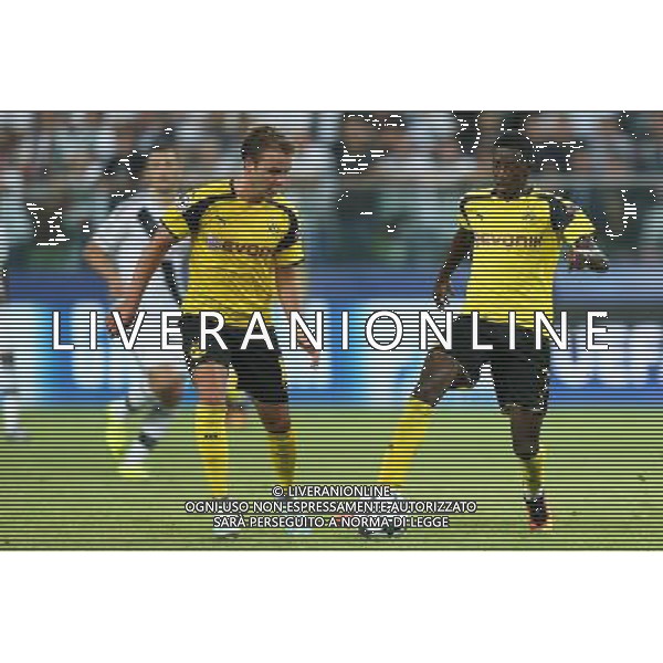 14.09.2016 WARSZAWA, LAZIENKOWSKA 3 PILKA NOZNA (FOOTBALL), LIGA MISTRZOW UEFA , FAZA GRUPOWA - GRUPA F ( UEFA CHAMPIONS LEAGUE - GROUP STAGE, GROUP F) MECZ (GAME) LEGIA WARSZAWA - BVB BORUSSIA DORTMUND NZ MARIO GOTZE, OUSMANE DEMBELE FOTO LUKASZ GROCHALA/CYFRASPORT / NEWSPIX.PL --- Newspix.pl AG ALDO LIVERANI SAS ONLY ITALY *** Local Caption *** www.newspix.pl mail us: info@newspix.pl call us: 0048 022 23 22 222 --- Polish Picture Agency by Ringier Axel Springer Poland