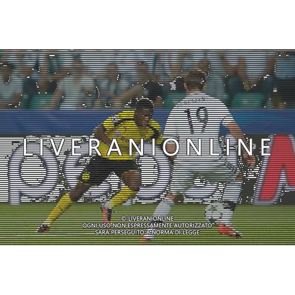 2016.09.14 Warszawa Pilka nozna UEFA Champions League Liga Mistrzow Grupa F sezon 2016/2017 Legia Warszawa - Borussia Dortmund N/Z Ousmane Dembele Foto Pawel Andrachiewicz / PressFocus 2016.09.14 Warsaw Football UEFA Champions League Group F season 2016/2017 Legia Warsaw - Borussia Dortmund Ousmane Dembele Photo Pawel Andrachiewicz / PressFocus / NEWSPIX.PL --- Newspix.pl AG ALDO LIVERANI SAS ONLY ITALY *** Local Caption *** www.newspix.pl mail us: info@newspix.pl call us: 0048 022 23 22 222 --- Polish Picture Agency by Ringier Axel Springer Poland