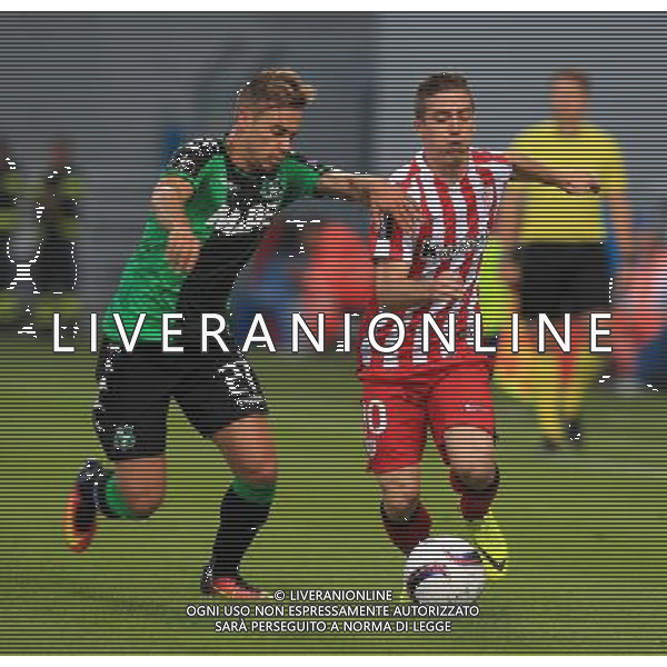 SASSUOLO - ATLETICO BILBAO UEFA EUROPA LEAGUE 15 SETTEMBRE 2016 NELLA FOTO RICCI E MUNIAIN ©GS / AGENZIA ALDO LIVERANI SAS