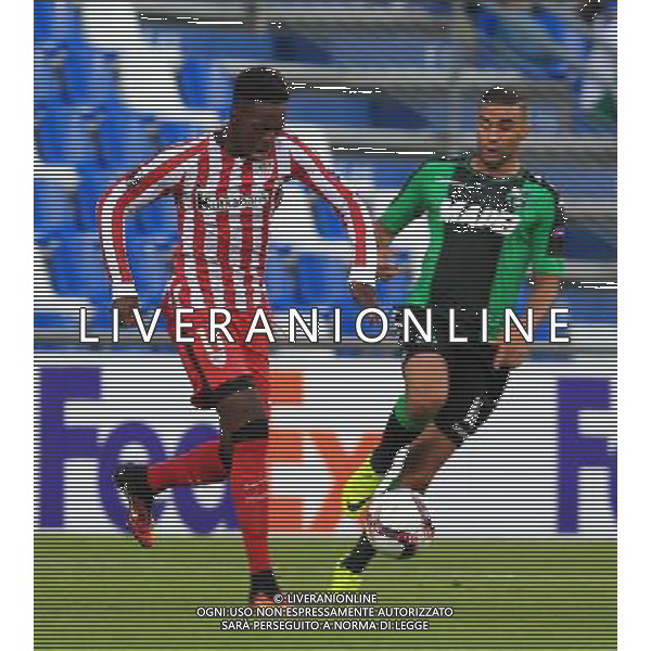 SASSUOLO - ATLETICO BILBAO UEFA EUROPA LEAGUE 15 SETTEMBRE 2016 NELLA FOTO WILLIAMS E MAZZITELLI ©GS / AGENZIA ALDO LIVERANI SAS