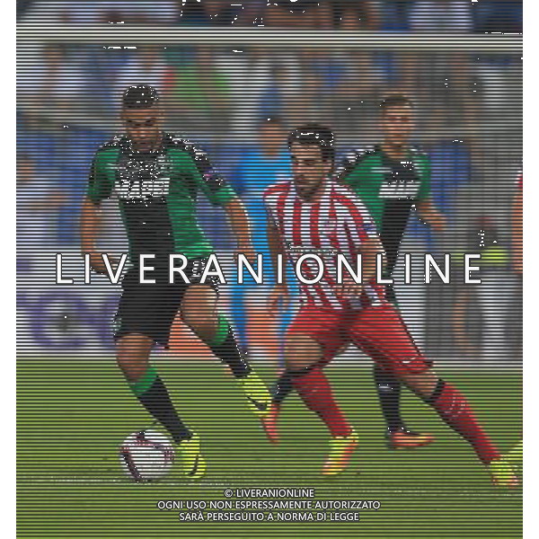 SASSUOLO - ATLETICO BILBAO UEFA EUROPA LEAGUE 15 SETTEMBRE 2016 NELLA FOTO DEFREL E ETXEBARRIA BENAT Â©GS / AGENZIA ALDO LIVERANI SAS