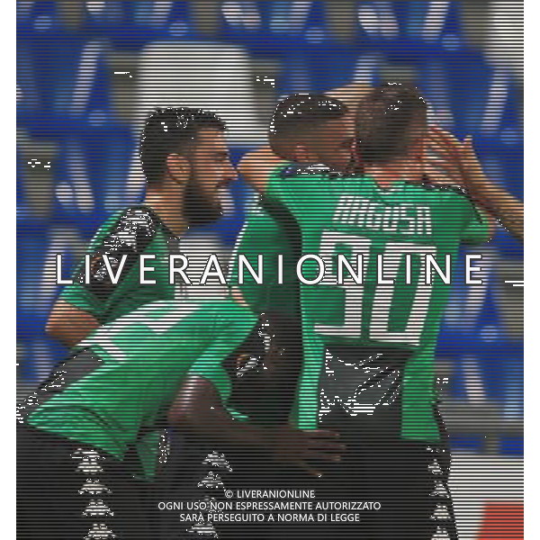 SASSUOLO - ATLETICO BILBAO UEFA EUROPA LEAGUE 15 SETTEMBRE 2016 NELLA FOTO ESULTANZA DOPO IL GOL DI DEFREL ©GS / AGENZIA ALDO LIVERANI SAS