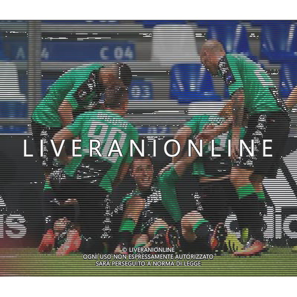 SASSUOLO - ATLETICO BILBAO UEFA EUROPA LEAGUE 15 SETTEMBRE 2016 NELLA FOTO ESULTANZA DOPO IL GOL DI LIROLA ©GS / AGENZIA ALDO LIVERANI SAS