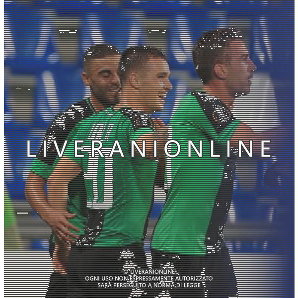 SASSUOLO - ATLETICO BILBAO UEFA EUROPA LEAGUE 15 SETTEMBRE 2016 NELLA FOTO ESULTANZA DOPO IL GOL DI LIROLA ©GS / AGENZIA ALDO LIVERANI SAS