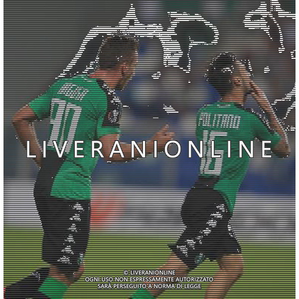SASSUOLO - ATLETICO BILBAO UEFA EUROPA LEAGUE 15 SETTEMBRE 2016 NELLA FOTO ESULTANZA DOPO IL GOL DI POLITANO ©GS / AGENZIA ALDO LIVERANI SAS