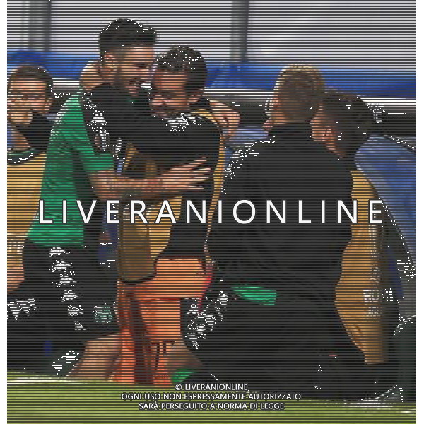 SASSUOLO - ATLETICO BILBAO UEFA EUROPA LEAGUE 15 SETTEMBRE 2016 NELLA FOTO ESULTANZA DOPO IL GOL DI POLITANO ©GS / AGENZIA ALDO LIVERANI SAS
