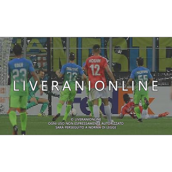 UEFA Europa League 2016/2017 Fase a Gironi Gruppo K Milano - 15.09.2016 Inter-Hapoel Beer Sheva Nella Foto:lucio maranhao occasione parata da handanovic /Ph.Vitez-Ag. Aldo Liverani