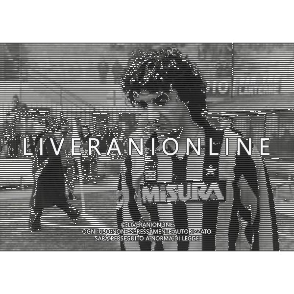 RETROSPETTIVA EVARISTO BECCALOSSI CALCIATORE NELLA FOTO EVARISTO BECCALOSSI CON LA MAGLIA DELL\'INTER AG ALDO LIVERANI SAS