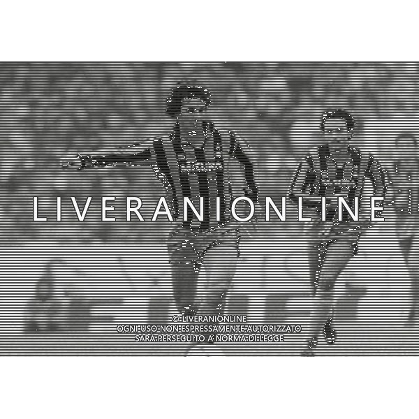 RETROSPETTIVA EVARISTO BECCALOSSI CALCIATORE NELLA FOTO EVARISTO BECCALOSSI CON LA MAGLIA DELL\'INTER AG ALDO LIVERANI SAS